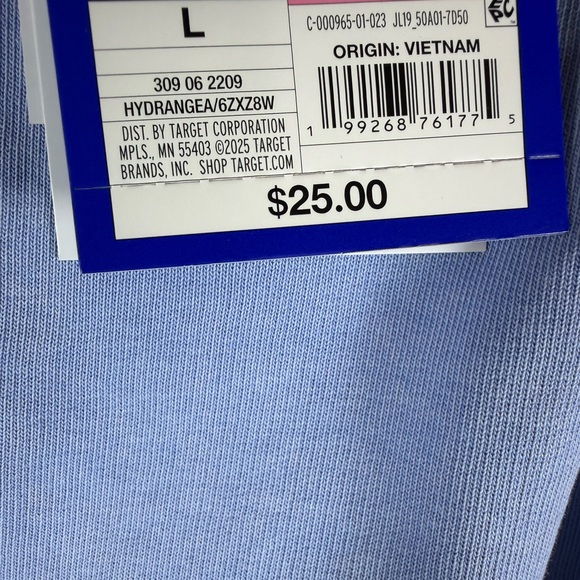 JoyLab™ Women's French Terry Off-The-Shoulder Sweatshirt - BLUE - XXS, XS & L - Picture 9 of 16